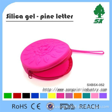 2015 New Fashion Style Rose Pattern Silicone Bag for Ladies,Flower Pattern Silicone Bag